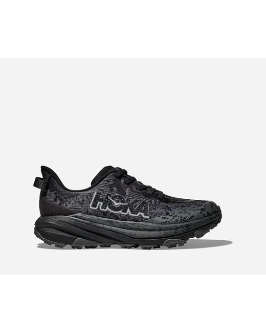 Hoka One One Black Kid's Speedgoat 6 Trail Shoes