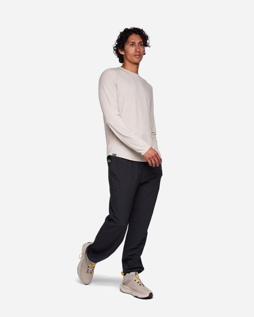 Hoka One One White Essential Ls T-shirt for men