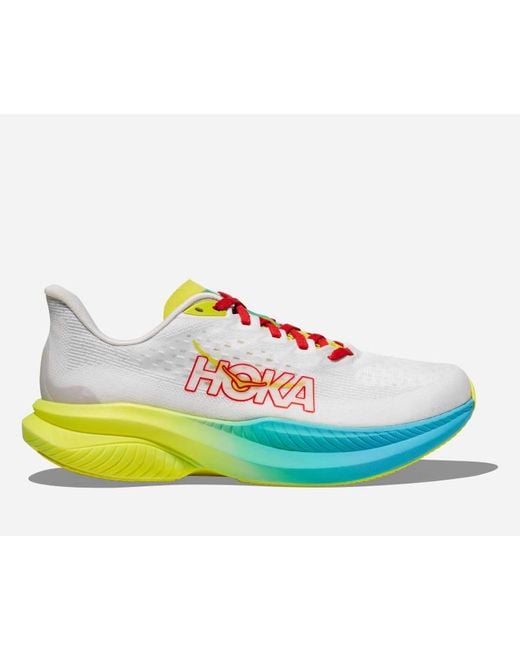 IRONMAN Mach 6 Chaussures pour Homme en White/Red Alert Taille 43 1/3 | Route Hoka One One en coloris Blue