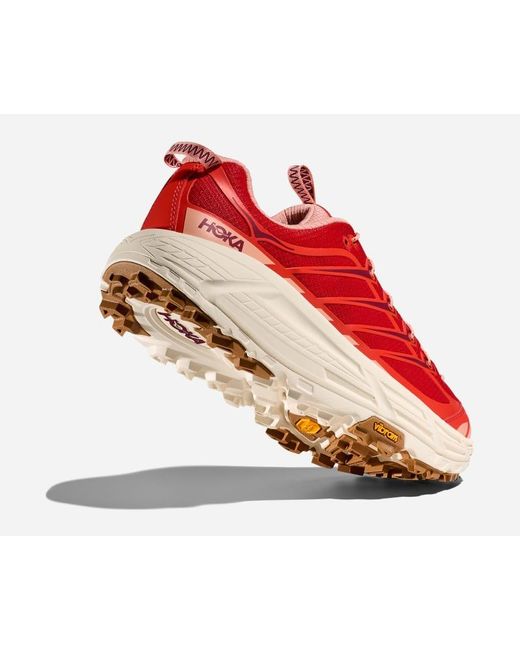 Hoka One One Red Tomato Vermillion Mafate Three2 Trainer