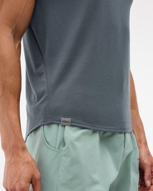 Hoka One One Blue Essential T-shirt for men