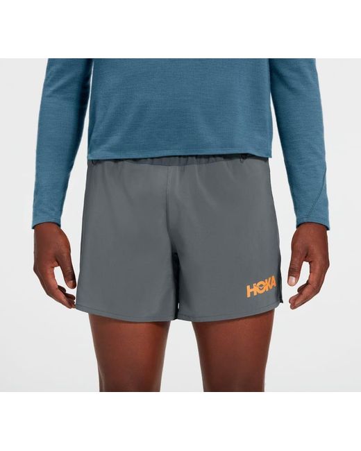 Hoka One One Speedgoat Trail-Shorts für Herren in Castlerock Größe XS | Shorts in Blue für Herren