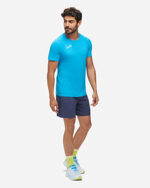 T-Shirt À Manches Courtes Glide Pour Homme En Taille Hoka One One pour homme en coloris Blue