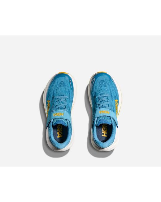 Hoka One One Blue Kid's Clifton 10 Road Running Shoes