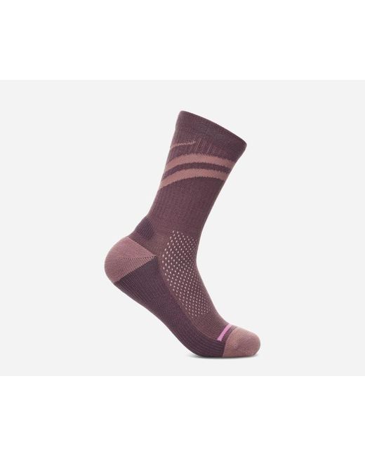 Hoka One One Purple Trail Crew Sock
