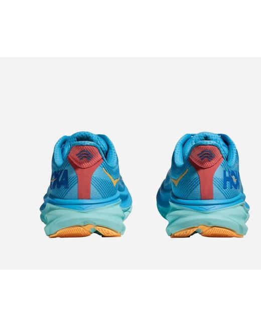 Hoka One One Blue Clifton 9 Schuhe für Damen in Swim Day/Cloudless Größe 36 | Straße