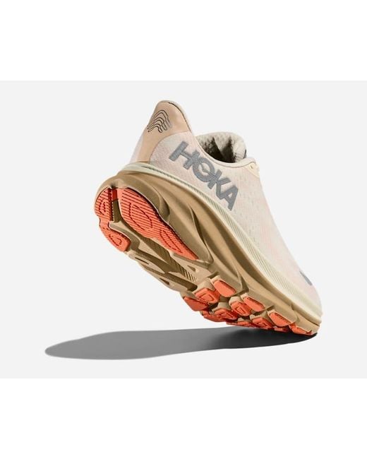 Hoka One One White Clifton 9 Gore-tex Road Running Shoes
