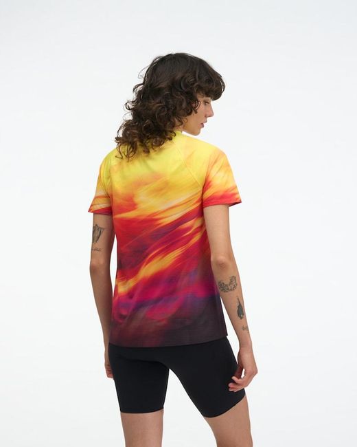 Hoka One One Red Race Day Short Sleeve Top
