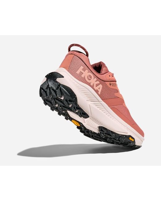 Hoka One One Red Transport GORE-TEX Schuhe für Damen in Blush/Rose Cream Größe 36 2/3 | Wandern