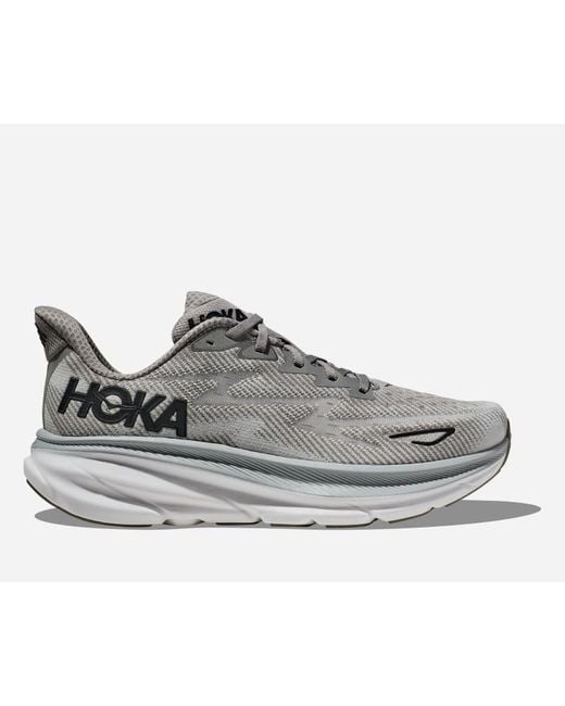 Hoka One One Gray Clifton 9 for men