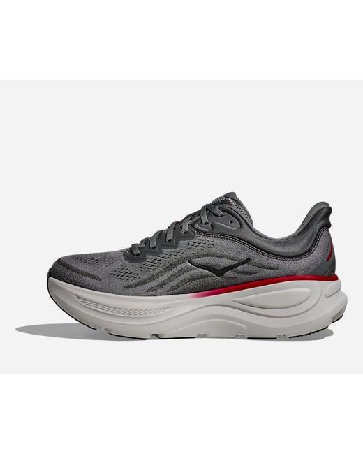 Hoka One One Gray Bondi 9 Road Running Shoes for men