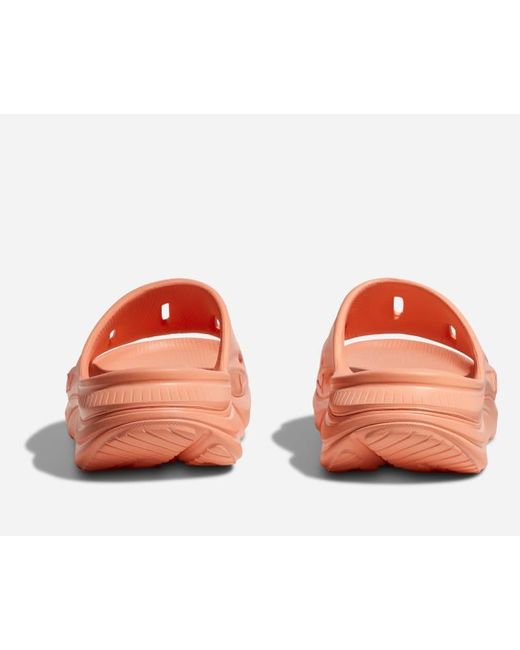 Hoka One One Red Ora Recovery Slide 3 Schuhe in Papaya/Papaya Größe M42 2/3/ W44 | Freizeit