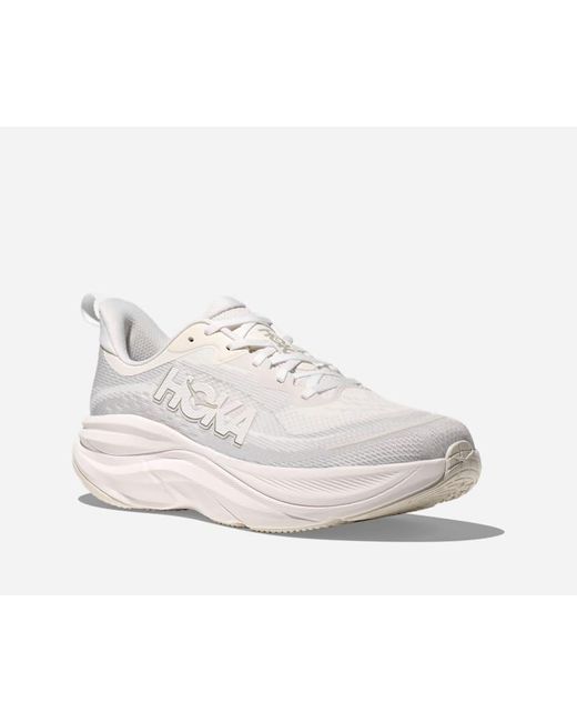 Hoka One One White Skyflow Road Running Shoes for men
