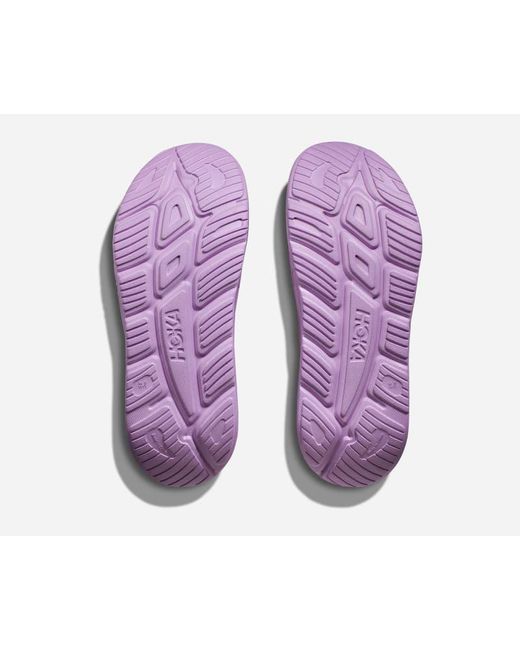 Ora Recovery Slide 3 Chaussures En Taille Hoka One One en coloris Purple