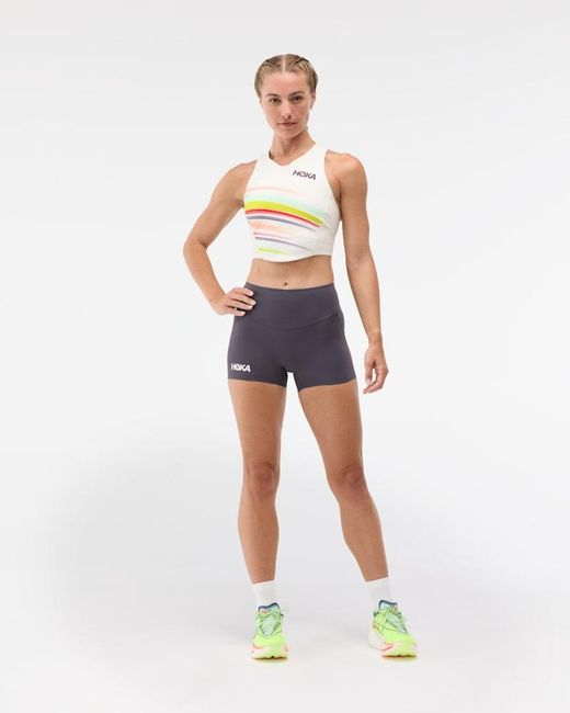 Hoka One One Blue Race Day Fitted 2.5" Short