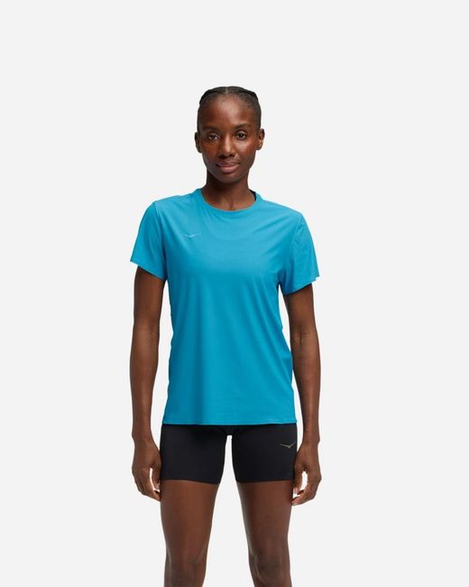Hoka One One Blue Airolite Short Sleeve Top 2.0