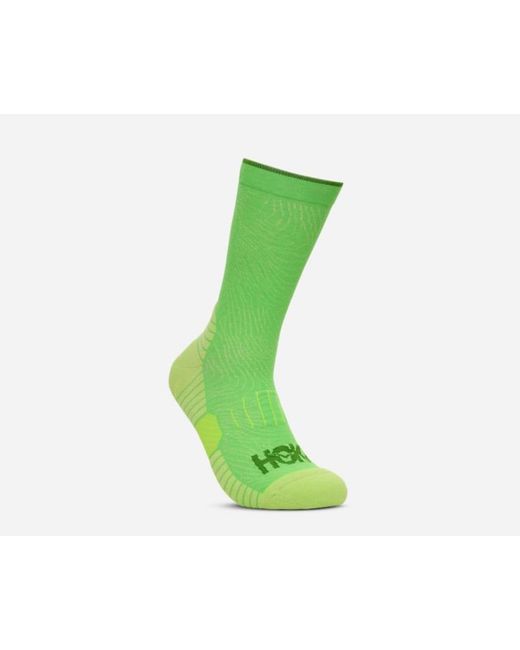 Hoka One One Green Crew Run Sock 3-pack