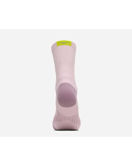 Hoka One One Pink Bondi Quarter Run Sock