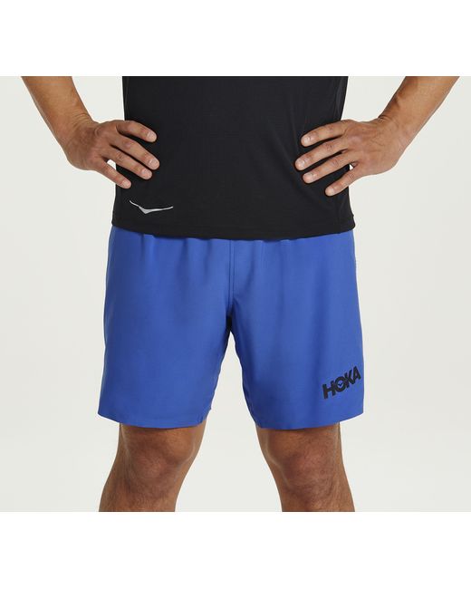Hoka One One Glide Shorts, 18 cm für Herren in Dazzling Blue Größe XL | Shorts für Herren