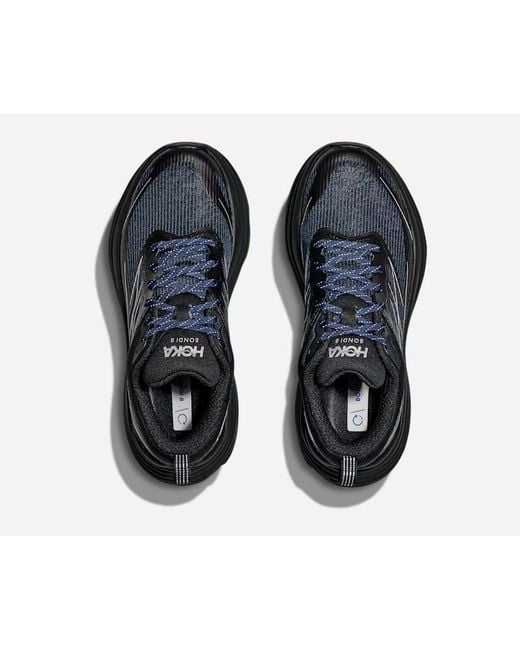 Hoka One One Black Stealth/tech Bondi 8 Caged Lifestyle Shoes