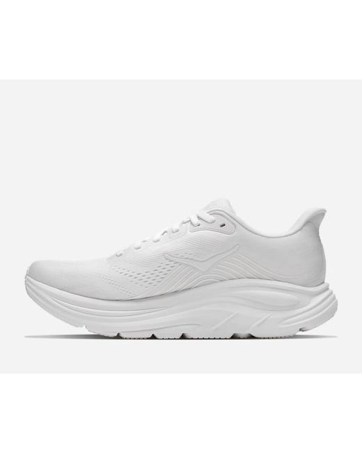 Hoka One One White Clifton 11 Road Running Shoes
