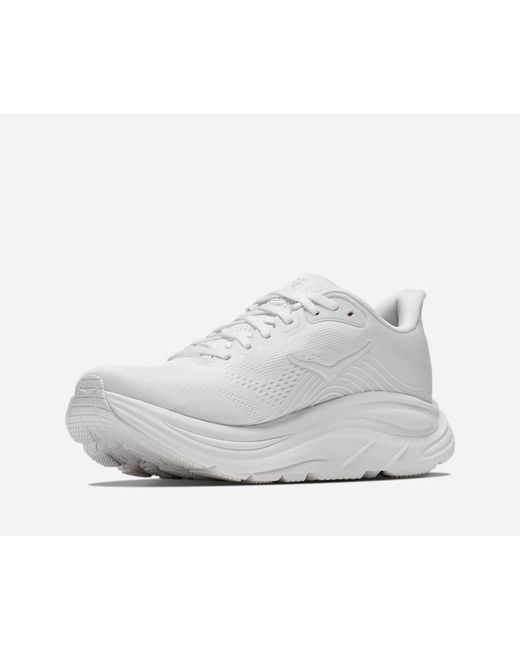 Hoka One One White Clifton 11 Road Running Shoes