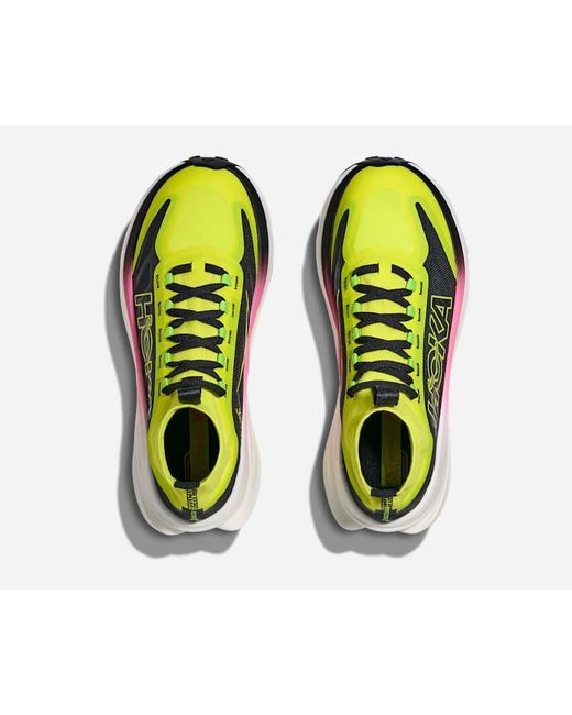 Hoka One One Yellow Tecton X 3 Trail Shoes