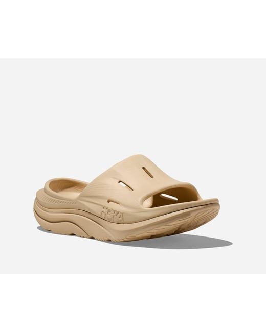 Hoka One One Brown Ora Recovery Slide 3