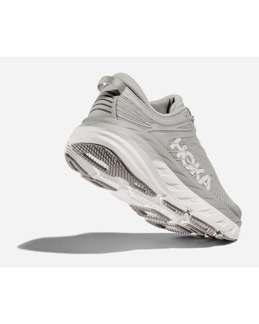 Hoka One One Gray Bondi 7 Lifestyle Shoes