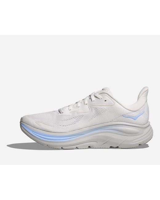 Hoka One One White Clifton 10 Road Running Shoes for men