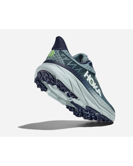 Hoka One One Challenger 7 Schuhe für Herren in Mountain Fog/Druzy Größe 42 | Straße in Blue für Herren