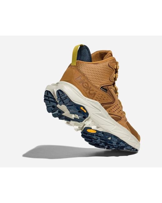Hoka One One Anacapa 2 Mid GORE-TEX Schuhe für Herren in Honey/Celadon Tint Größe 40 2/3 | Wandern in Brown für Herren