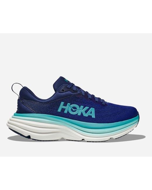 Bondi 8 Chaussures pour Femme en Bellwether Blue/Evening Sky Taille 36 | Route Hoka One One