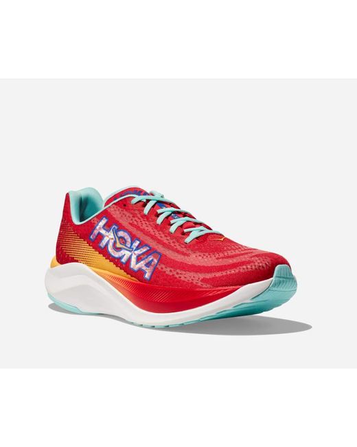 Hoka One One Red Mach X Road Running Shoes for men
