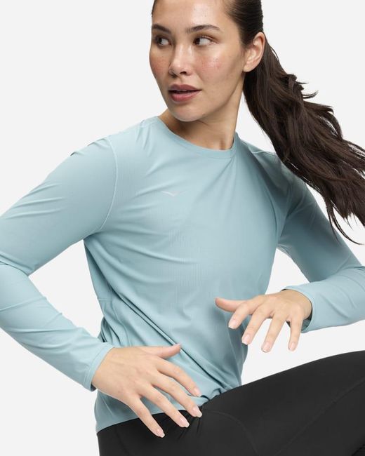 Hoka One One Blue Airolite Long Sleeve Top 2.0