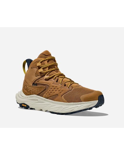 Hoka One One Anacapa 2 Mid GORE-TEX Schuhe für Herren in Honey/Celadon Tint Größe 40 2/3 | Wandern in Brown für Herren