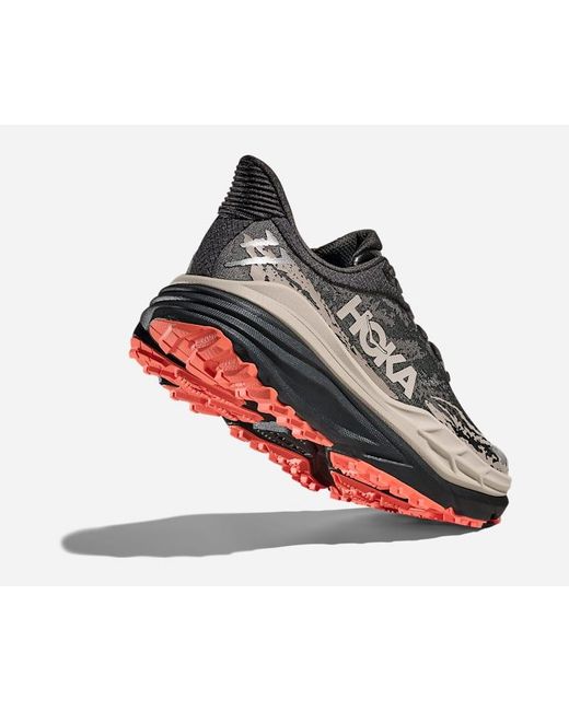 Hoka One One Black Stinson 7 Trail Shoes