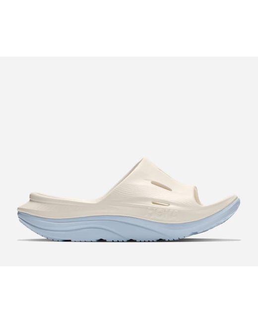 Hoka One One White Ora Recovery Slide 3