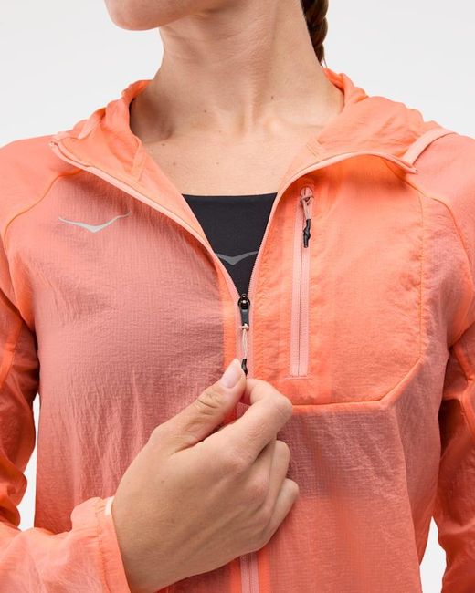 Hoka One One Red Skyflow Jacket