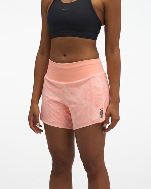Hoka One One Pink Glide Shorts Mr 5'' 2in1
