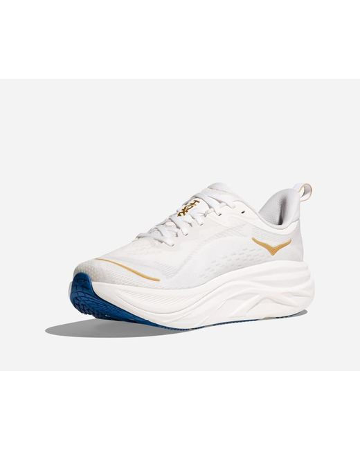Hoka One One White Skyflow Road Running Shoes for men