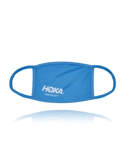 Hoka One One Face Mask (pack Of 3) In Blue, Size Small