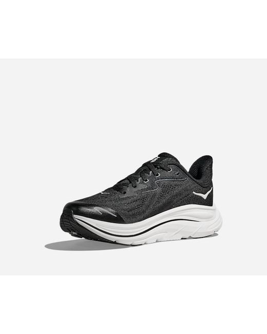 Hoka One One Black Kid's Clifton 10 Road Running Shoes