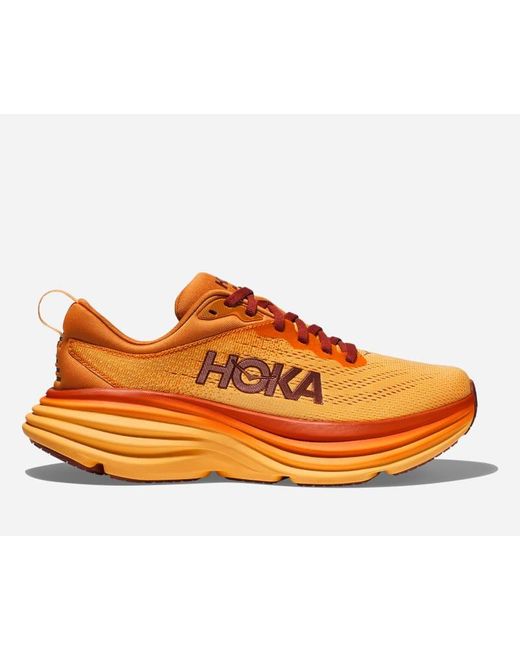 Hoka One One Orange Bondi 8 Road Running Shoes