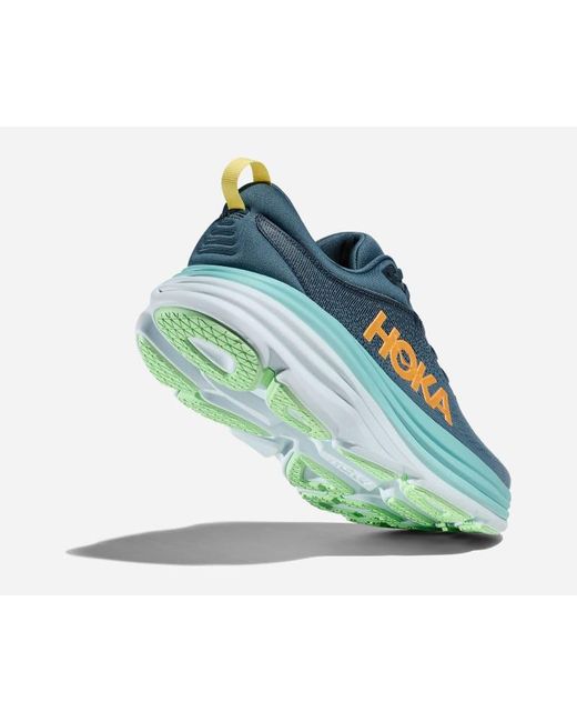 Hoka One One Bondi 8 Schuhe f r Herren in Real Teal Shadow Gr e