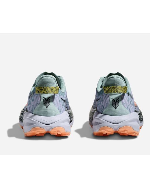 Hoka One One Blue Speedgoat 6 GORE-TEX Schuhe für Damen in Jade/Ash Grey Größe 36 2/3 | Gelände