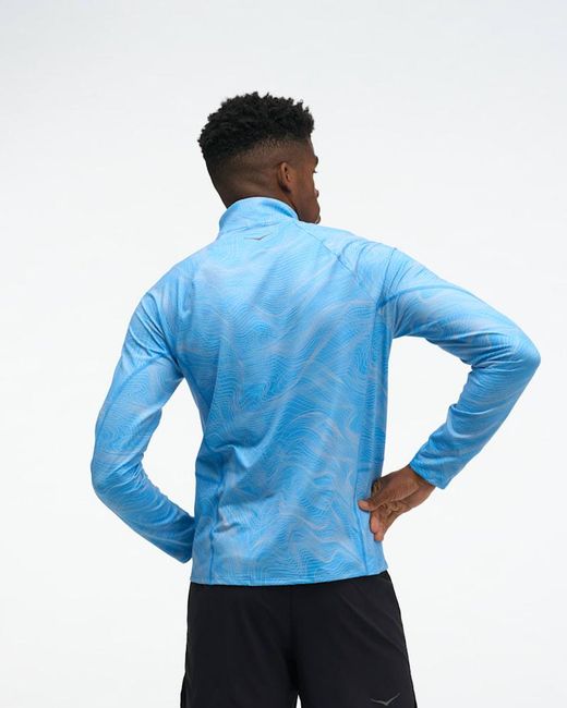 Hoka One One Blue Skyform Half Zip for men
