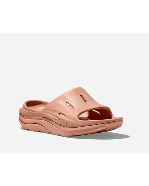 Hoka One One Pink Ora Recovery Slide 3 Schuhe in Sandstone/Sandstone Größe M36/ W 37 1/3 | Freizeit