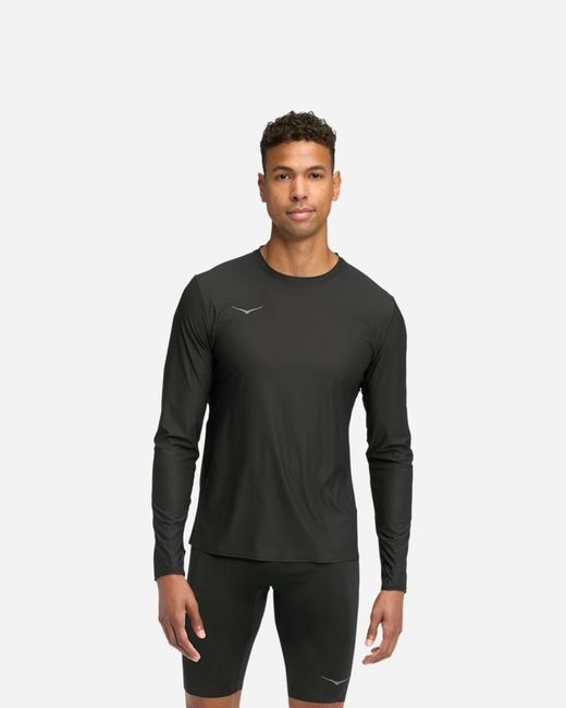 Hoka One One Black Airolite Long Sleeve Top 2.0 for men