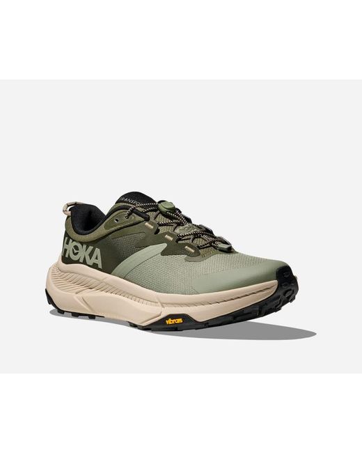 Hoka One One Transport Schuhe für Herren in Sea Moss/Eucalyptus Größe 42 | Wandern in Green für Herren